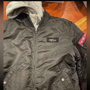 Alpha Industries Bomber jacket with detachable hood